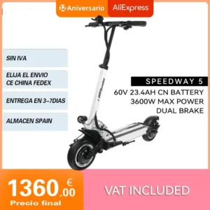 SPEEDWAY 5 electric scooter 23AH with Dual Power MAX 3600W BLDC DUAL HUB MOTOR